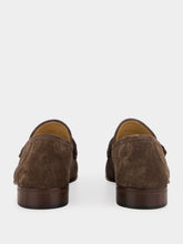 Valentino Garavani Brown VLogo Suede Loafers
