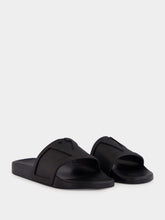 Valentino Garavani Black VLogo Pool Slides
