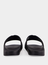 Valentino Garavani Black VLogo Pool Slides