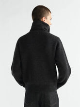Lemaire Ash Melange Virgin Wool Zipped Cardigan