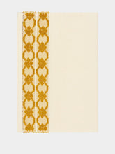 House of Capricorn Handmade Isabel Natural and Yellow Cotton and Linen Placemat