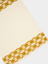 House of Capricorn Handmade Isabel Natural and Yellow Cotton and Linen Placemat