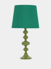 House of Capricorn Cardosas Green Silk Abat Jour