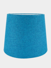 House of Capricorn Cardosas Blue Linen Abat Jour