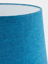 House of Capricorn Cardosas Blue Linen Abat Jour