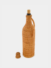 House of Capricorn Handmade Camacha Natural Wicker Glass Flask