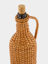House of Capricorn Handmade Camacha Natural Wicker Glass Flask
