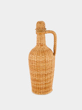 House of Capricorn Handmade Camacha Natural Wicker Glass Flask