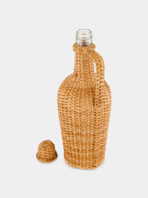 House of Capricorn Handmade Camacha Natural Wicker Glass Flask