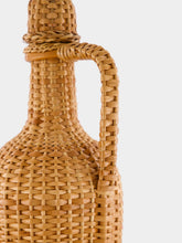 House of Capricorn Handmade Camacha Natural Wicker Glass Flask