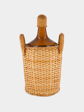 House of Capricorn Handmade Camacha Natural Wicker Glass Flask