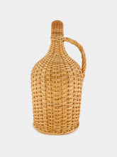 House of Capricorn Handmade Camacha Natural Wicker Glass Flask