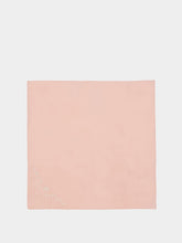 House of Capricorn Hand-Embroidered Santana Pink Cotton Napkin