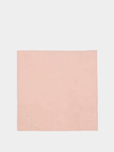 House of Capricorn Hand-Embroidered Santana Pink Cotton Napkin