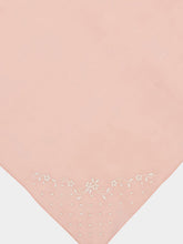 House of Capricorn Hand-Embroidered Santana Pink Cotton Napkin