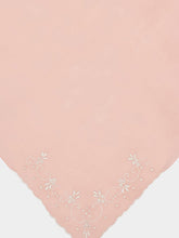 House of Capricorn Hand-Embroidered Santana Pink Cotton Napkin