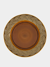 House of Capricorn Vime Brown Ceramic Dinner Plate