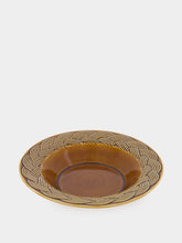 House of Capricorn Vime Brown Ceramic Soup Plate