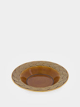 House of Capricorn Vime Brown Ceramic Soup Plate