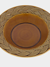 House of Capricorn Vime Brown Ceramic Soup Plate