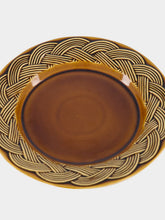 House of Capricorn Vime Brown Ceramic Dessert Plate