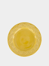 House of Capricorn Vime Yellow Ceramic Dessert Plate