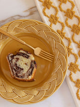 House of Capricorn Vime Yellow Ceramic Dessert Plate