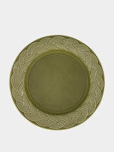 House of Capricorn Vime Green Ceramic Dinner Plate