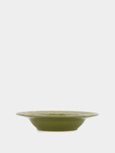 House of Capricorn Vime Green Ceramic Soup Plate