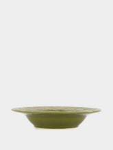 House of Capricorn Vime Green Ceramic Soup Plate
