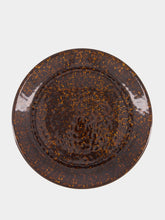 House of Capricorn Tartaruga Brown Ceramic Dinner Plate