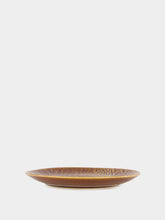 House of Capricorn Jacaré Brown Ceramic Dessert Plate