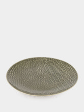 House of Capricorn Jacaré Green Ceramic Dinner Plate