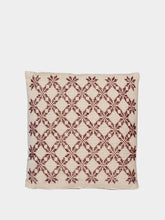 House of Capricorn Handmade Carlota Bordeaux Cotton Linen Cushion