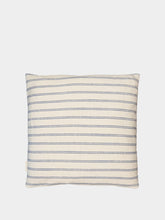 House of Capricorn Handmade Carlota Blue Cotton Linen Cushion