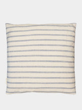 House of Capricorn Handmade Carlota Blue Cotton and Linen Cushion