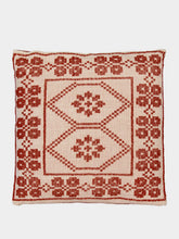 House of Capricorn Handmade Inês Brick Cotton and Linen Cushion