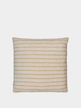 House of Capricorn Handmade Augusta Natural and Yellow Cotton Linen Cushion