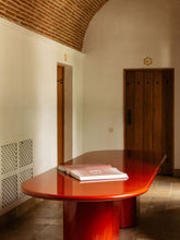 House of Capricorn Amendoeira Red Lacquered Wood Large Dining Table