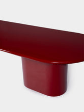 House of Capricorn Amendoeira Red Lacquered Wood Large Dining Table