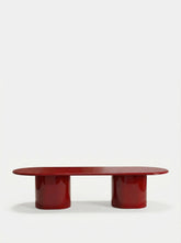 House of Capricorn Amendoeira Red Lacquered Wood Large Dining Table
