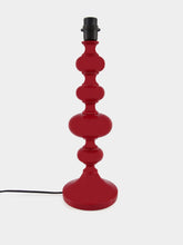 House of Capricorn Foz Red Wood Lamp Base