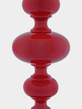 House of Capricorn Foz Red Wood Lamp Base