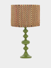 Foz Green Wood Lamp Base