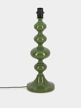 House of Capricorn Foz Green Wood Lamp Base