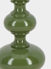 House of Capricorn Foz Green Wood Lamp Base