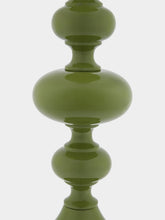 House of Capricorn Foz Green Wood Lamp Base