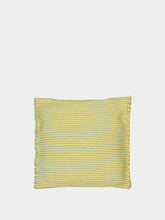 House of Capricorn Handmade Sofia Yellow Mixed Recycled Fibres Cushion