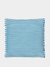 House of Capricorn Handmade Sofia Blue Mixed Recycled Fibres Cushion