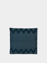 House of Capricorn Handmade Sofia Green Mixed Recycled Fibres Cushion